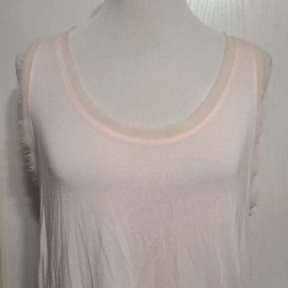 🌸 Anthro Bordeaux Pink Chiffon Tank - Picture 4 of 16